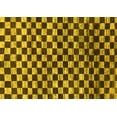thumbnail image 1 of Ahgly Company Indoor Rectangle Checkered Yellow Modern Area Rugs, 5' x 8', 1 of 4