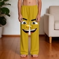 thumbnail image 5 of ATOGUTA Boy Lounge Pants Funny Graphic Sweatpants Athletic Sports Pants for Kids Size 4T-14, Yellow, 5 of 5