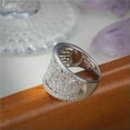 thumbnail image 6 of K-KED Fashion Women 925 Silver Filled Wedding Ring Cubic Zirconia Delicate Jewelry Sz 6-10-10-Silver, 6 of 7