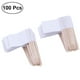 thumbnail image 1 of EeaseMX Paquete de 100 palillos de dientes con forma de bandera de carreras, para aperitivos, frutas y cócteles (blanco), 1 of 7