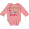 thumbnail image 3 of Inktastic Michigan Grandma Loves Me Boys or Girls Long Sleeve Baby Bodysuit, 3 of 5