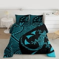 thumbnail image 2 of Castle Fairy Teens Female Men Boho Gecko Twin Comforter Sets,Boho Geometric Bedding Set, 2 of 8