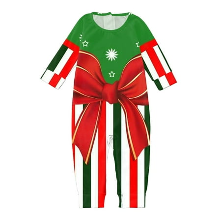 

Family Matching Outfits Merry Christmas Sets Red Prints Long Sleeve Hooded Zipper Jumpsuit Family Gathering Casual Pajamas Set Red 9 - 12