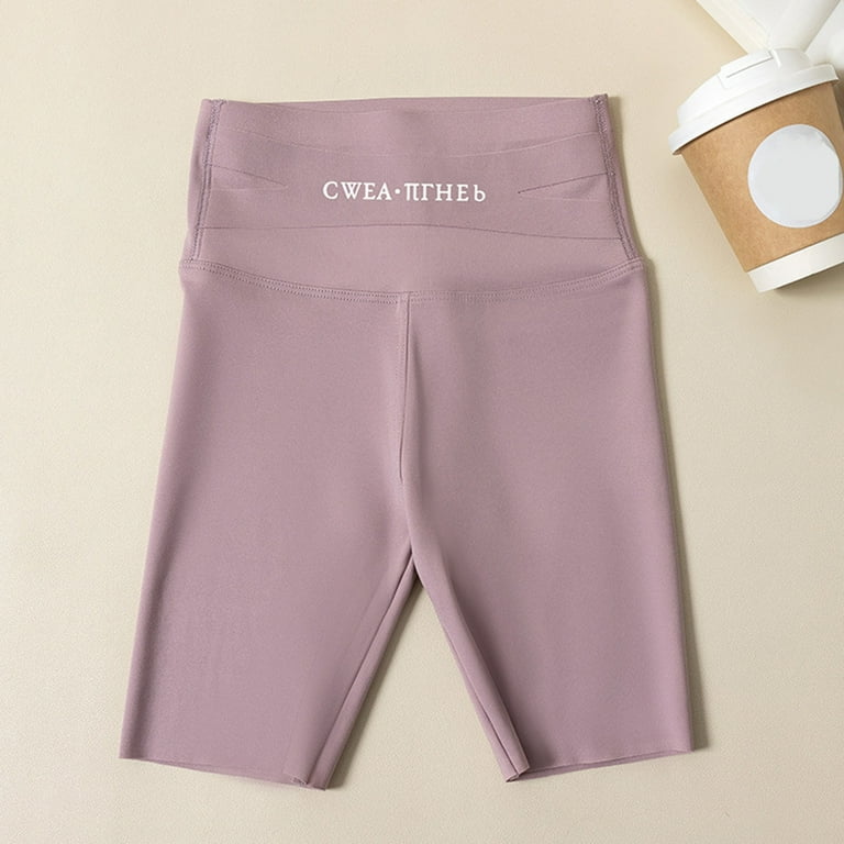 Zshosam Girls Bike Shorts Girls High Waist Side Pinhole Athletic