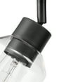 thumbnail image 2 of Globe Electric 25" 3-Light Faux Wood and Matte Black Indoor Track Light, Clear Glass Shades, 2 of 8