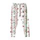 thumbnail image 4 of Pantalones largos con estampado navideño, cintura alta, elásticos y suaves, para niña, 4 of 8