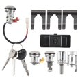 thumbnail image 3 of Car Lock Cylinder & Key for Mitsubishi Pajero Shogun Montero MK2 V31 V32 MR259744, 3 of 5