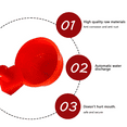 thumbnail image 4 of FACEGA 6Pcs Chicken Waterer,Automatic Chicken Water Feeder,Easy Clean Leak-Proof Design,Red, 4 of 7