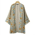 thumbnail image 4 of ZANZEA Women Bohemian Cardigan Holiday Printed Casual Cover Up Coats, 4 of 9