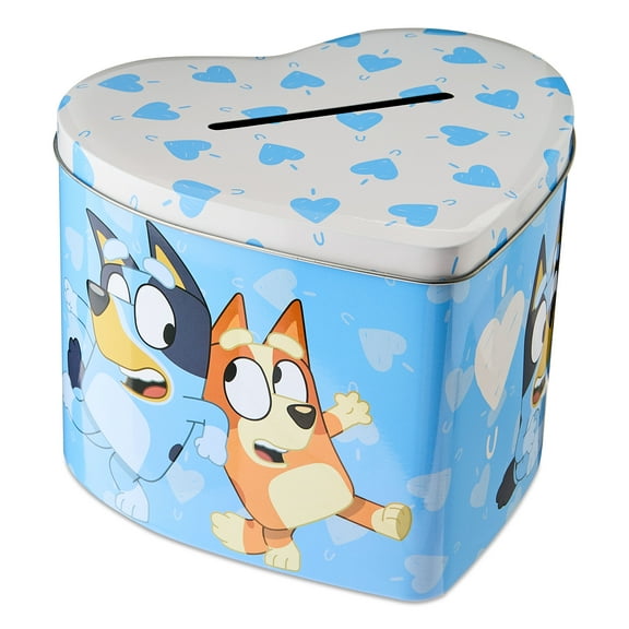 Bluey Heart Shaped Tin, 1 Count, Way to Celebrate, Party Favors