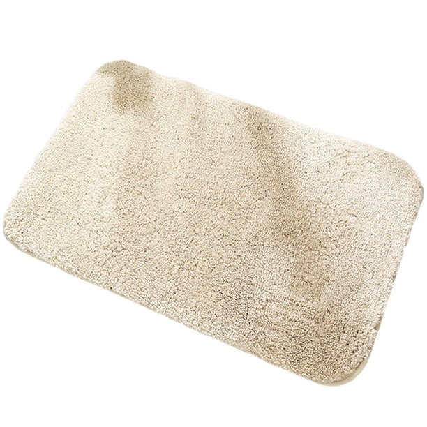 Alfombra de baño absorbente, tapete de ducha antideslizante, alfombra para baño. Amarillo beige
