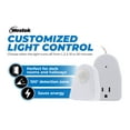 Westek MLC12BC4 Indoor Plugin Corded Motion Activated Light Control