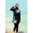 thumbnail image 3 of Lycra Black Burkini Modest Swimwear M2224 USA, 3 of 5