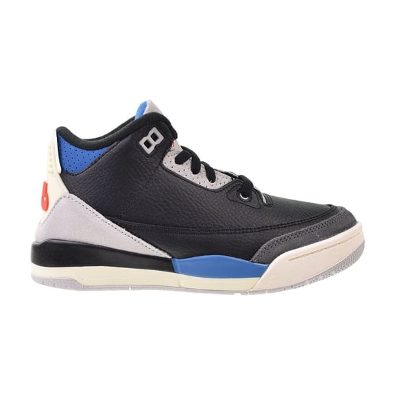 Little Kid's Jordan 3 Retro "Rare Air" Blk/Chil Rd-Ntrl Gry (IB8969 004) - 2.5