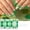 C #u28, variant on Uxgjfwu Green Waterproof Nail Polish Strips, Easy to Apply Nail Art Stickers with St Patrick's Day Theme, Long-Lasting Salon Manicure at Home