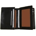thumbnail image 2 of Improving Lifestyles Leather Expandable Gusset Credit Card Window ID Compact Wallet Black in Organza Gift Bag SUN1229BK, 2 of 6