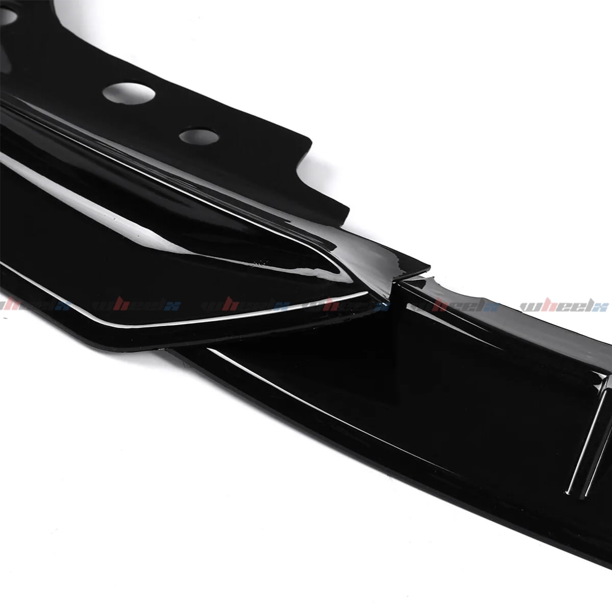 WheelX Car Front Bumper Lip Compatible with 2019-2024 BMW 3 Series G20 G28, Air Dam Fit for 330e 330i 340i M340i M-Sport Lower Chin Splitter 4 Door Sedan Protection Body Kit, Glossy Black