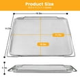 thumbnail image 2 of Air Fryer Basket for Breville BOV900BSS Smart Oven Air Fryer Pro,16.5"D x 11.8"W x 0.5"H Food Grade Steel Mesh Baskets Accessories Tray for Breville Air Fryer Toaster Oven, Microwave Oven, 2 of 7