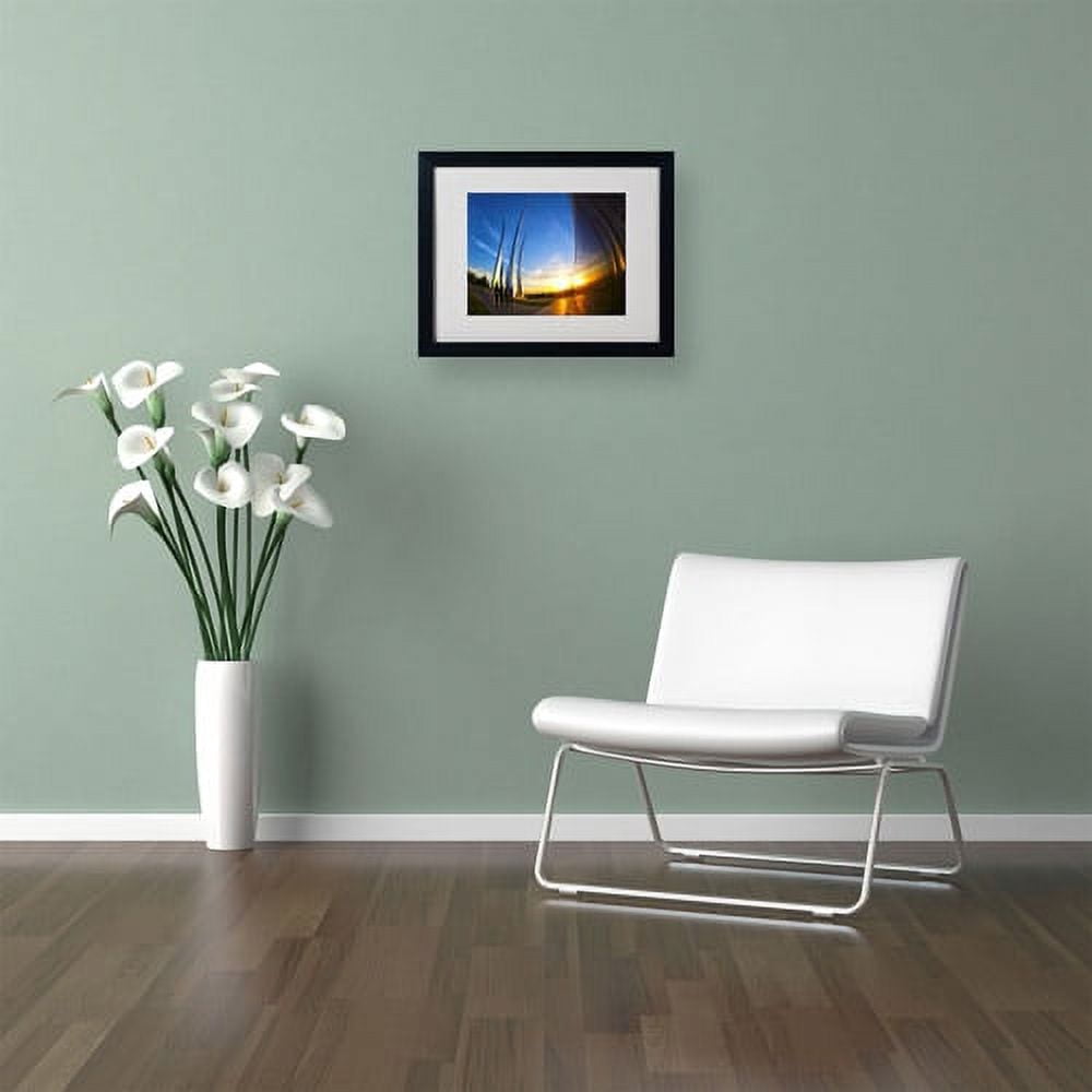 Trademark Fine Art "Air Force Memorial 15" Canvas Art by CATeyes, Black Frame