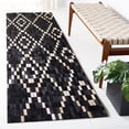 thumbnail image 2 of SAFAVIEH Studio Leather Jepson Geometric Runner Rug, Black/Beige, 2'3" x 9', 2 of 8