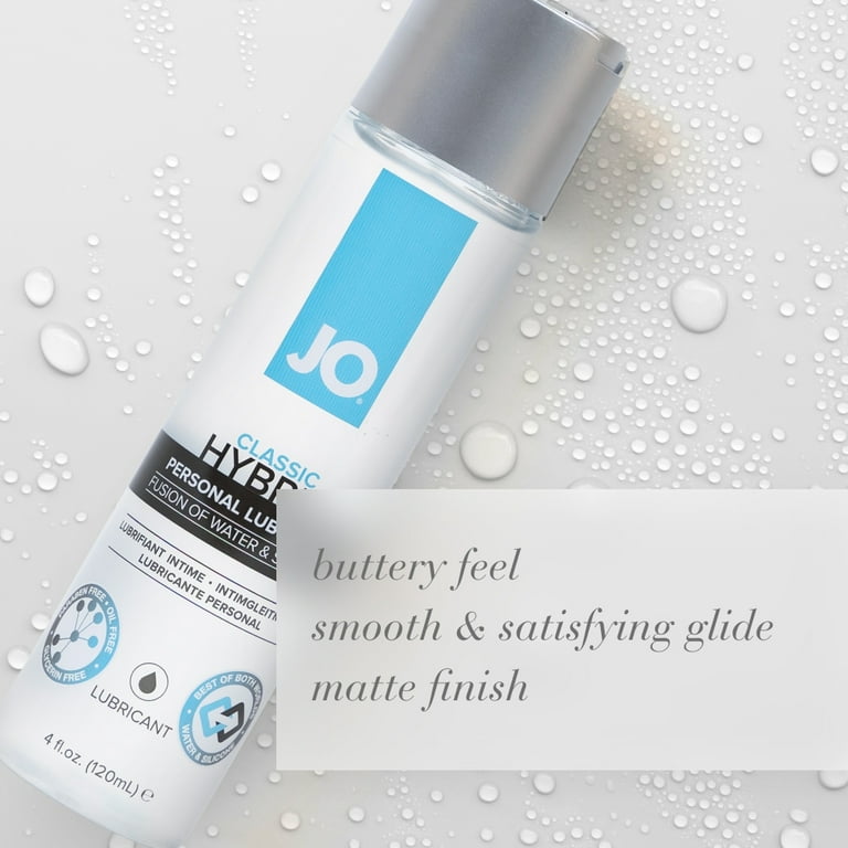 JO Classic Hybrid Personal Lubricant, Silicone & Water-Based Lube with  Silky Glide & Buttery Smooth Texture, 4 fl oz - Walmart.com