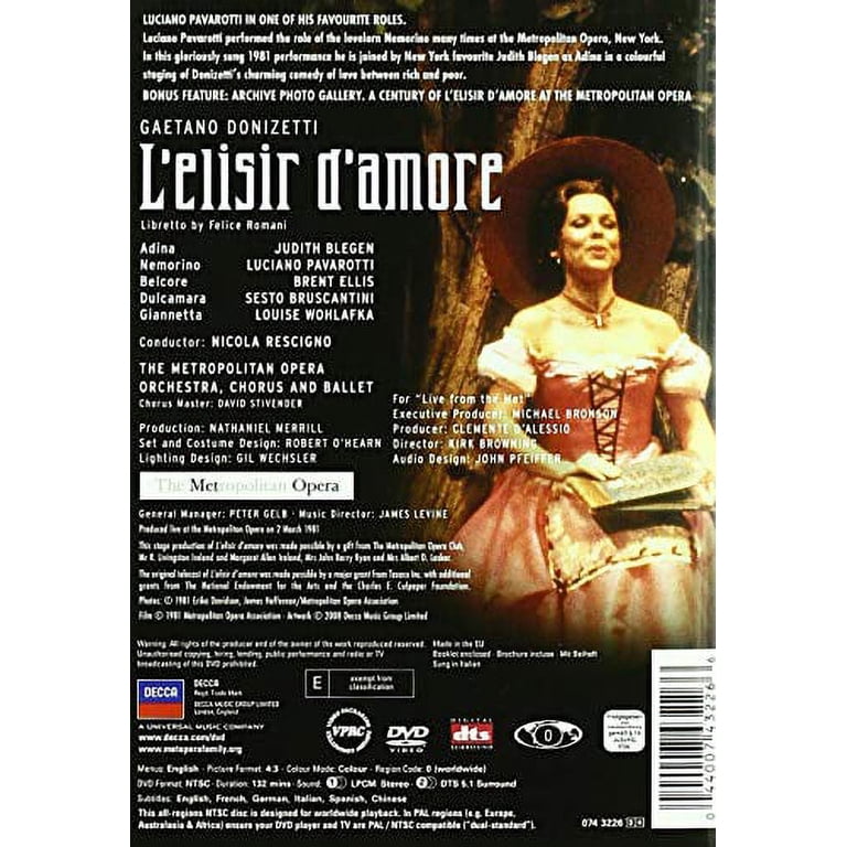 L'Elisir D'Amore [DVD](品) 【公式通販】