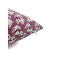 thumbnail image 3 of Fabdivine Thick Cotton Hand Block Print Outdoor Throw Cushion Cover , 14"X36", Pink Rouge, 3 of 5