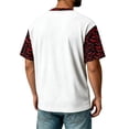 thumbnail image 4 of DORKASM Halloween Costumes for Men Short Sleeve Pumpkin Basic Blouse Round Neck Ghost Graphic Skeleton Fall Winter T-Shirt Spooky Vacation Comfy Pullover White S, 4 of 7