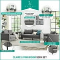 thumbnail image 3 of WF - Claire Living Room Sofa Set by Naomi Home-Color:Espresso, 3 of 5