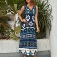 thumbnail image 2 of Vestido Largo Sin Mangas Para Mujer, Bohemian Pattern Traje Informal Para Cumpleaños, Verano, 2 of 5