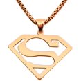 thumbnail image 1 of HAHDAXIA Stainless Steel Superhero Superman Pendant Necklace, 1 of 6