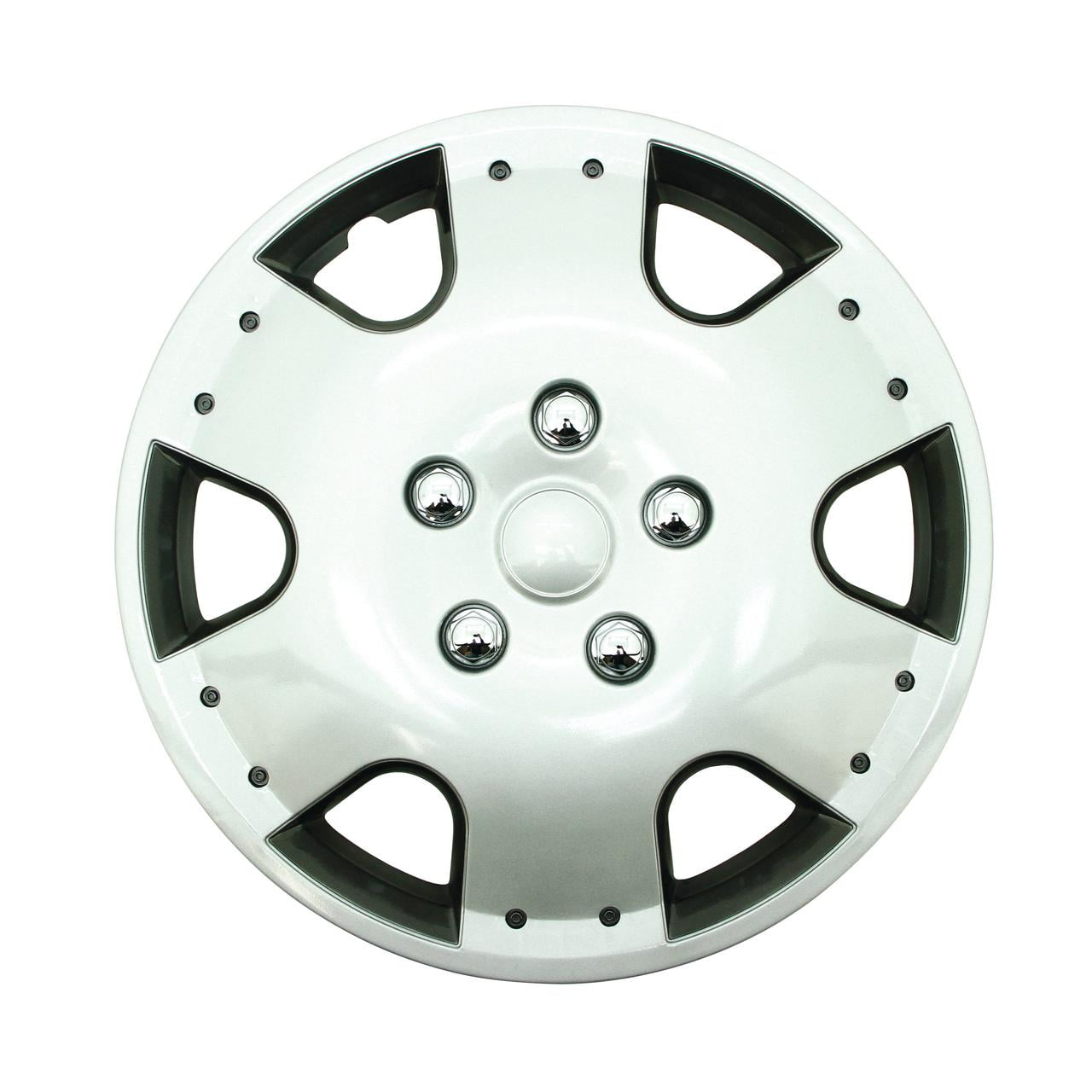 Topline Products C804415S Silver 15" ABS Wheel Cover Universal