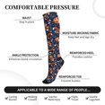 thumbnail image 2 of Rateoe Cute Foxes Compression Socks for Women and Men 20-30mmHg-Circulation Support Socks Knee High Nurse Pregnant Running Medical and Travel Athletic, 2 of 7
