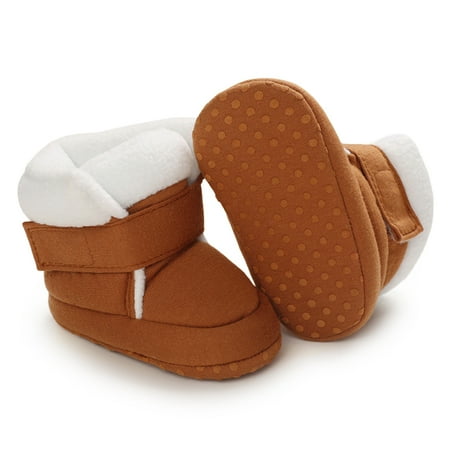 

Baby Boys Girls Winter Boots Warm Soft Sole Newborn Infant Prewalker Toddler Snow Crib Shoes