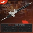 thumbnail image 5 of A-Premium Power Steering Rack and Pinion Assembly Compatible with Honda CR-V 1997-2001 with Hydraulic Power Steering, 5 of 9