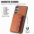 thumbnail image 5 of Case For FOXDOCK Samsung Galaxy S25 Stand Function RFID Blocking Magnetic Card Holder Complete Camera Safety, 5 of 5
