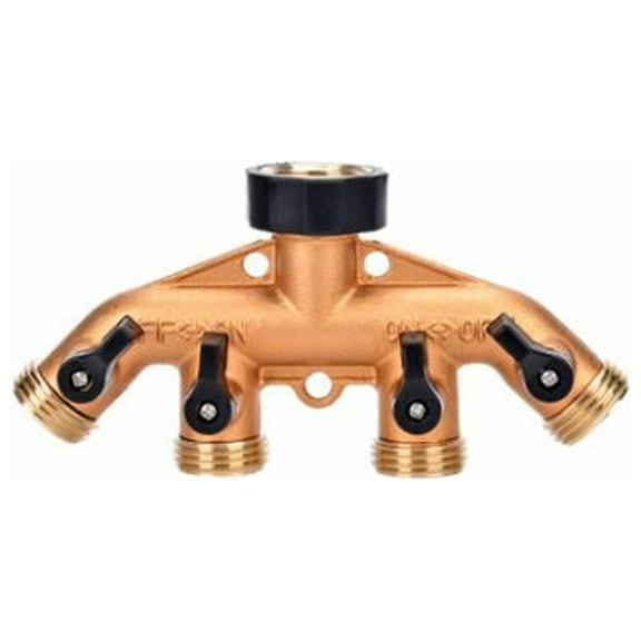 Green Thumb 30002 4-Way Brass Manifold - Quantity 1