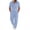 Suit-572Light Blue, variant on Gamivast Men's 2 Piece Linen Textured Set Short Sleeve Hooded Henley Shirt and Pants Breathable Summer Beach Outfit Casual Soft Loose Fit Vacation Suit