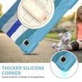 thumbnail image 4 of Allytech Case for Samsung Galaxy Tab A7 Lite 8.7" 2021, SM-T220/SM-T225/T225N-T225C Cover for Kids Toddlers Children, Rugged Shockproof Kickstand Case with Hand Strp/Shoulder Strap, Rainbow Blue, 4 of 10