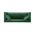 thumbnail image 4 of Noble House Emilio Velvet Sofa, Emerald, Silver, 4 of 8