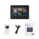 thumbnail image 4 of Reloj de Pronóstico Del Tiempo Medidor de Temperatura Y Humedad Interior Y Exterior Abody FJ3365,Con cable de alimentación USB, 4 of 7