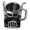 Black, variant on WINDLAND Truck Shape Coffee Mug Resin Water Cup 12oz for Home Decoration and Gift for Truck Enthusiasts Truck Mug