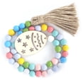 thumbnail image 1 of Bead Garland,Easter Wood Bead Garland Hanging Ornament Bead String Pendant Performance Driven, 1 of 14