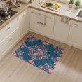 thumbnail image 2 of ODIKA Pink Symmetrical Motif Dainty Scroll Layout Round Ribbon for Home Office, Hallway, Laundry Room, Non-Slip Chair-Friendly, 2 of 7