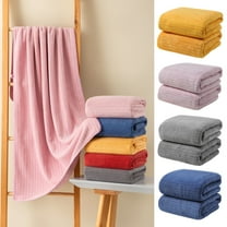 Dmlowu Bath Towels Extra Soft Bath Towels Set of 2 Super Absorbent Quicker Dry Bathroom Towels 14x30" Luxury Velvet Hand Towels for School Hotel Home Gym Travel Camp Pool
