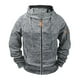thumbnail image 1 of pstuiky mangas largas para hombre, Sudadera deportiva de manga larga con capucha y bolsillos múltiples para hombre, estilo cargo, informal, para entrenamiento Tops de hombre s, 1 of 2