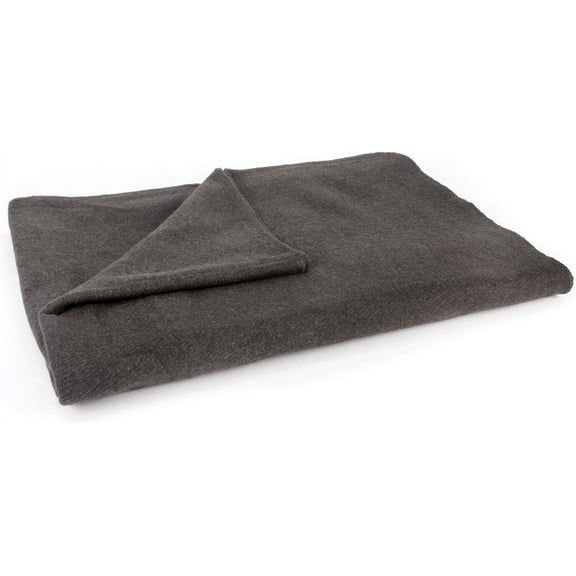 MediTac Grey Warm Wool Fire Retardant Blanket for Emergency, Outdoor and Camping, 62" x 80" (52% Wool) - US Military Style