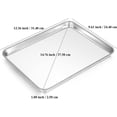 thumbnail image 5 of Happon Quality Cookie Sheet Pan - Stainless Steel Half Sheet Baking Pan ，This 12*9inch Baking Sheet is Rust & Warp Resistant, Heavy Duty, of Thick Gauge, 5 of 7