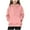 Pink, variant on SGFCWSX Hoodies for Girls Long Sleeve Round Neck Sweatshirts Oversized Ployester Top Pink Size 9 Years