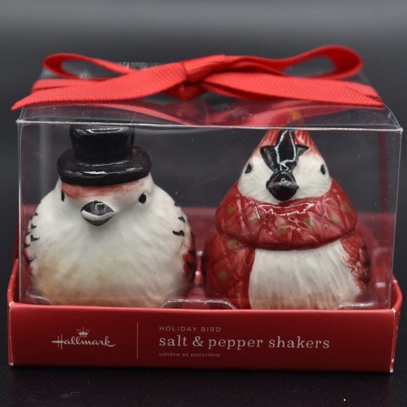 Hallmark Holiday Birds Salt and Pepper Shakers